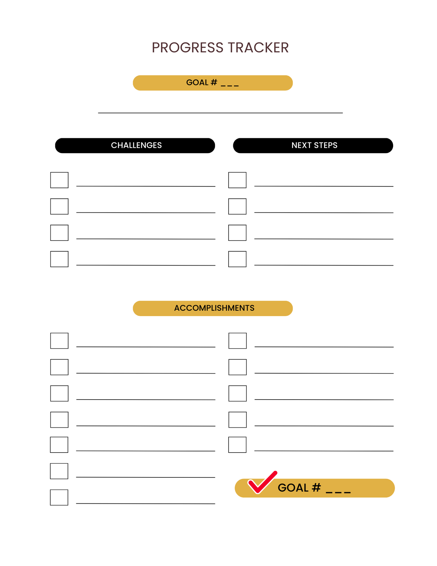 Goals & Action Plans Notebook